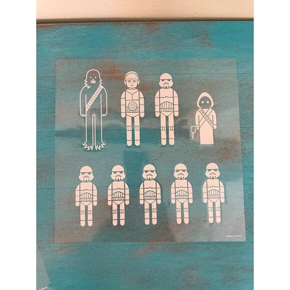 Star Wars Family Car Decals Set With Iconic Characters - Picture 6 of 8